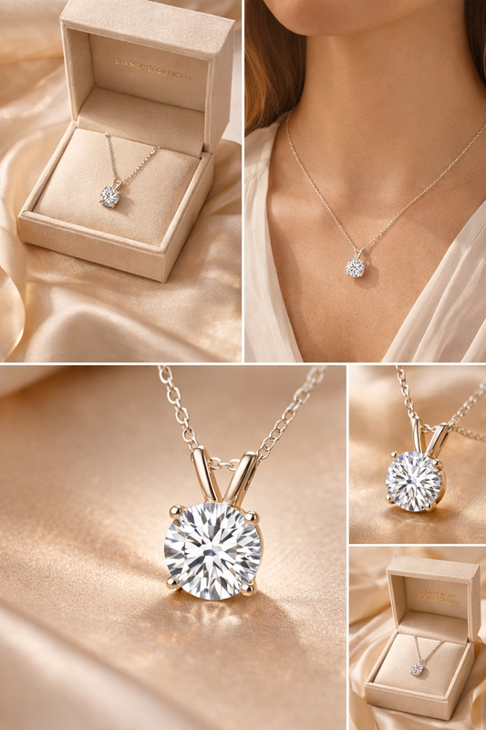Celeste Moissanite Elegance Necklace