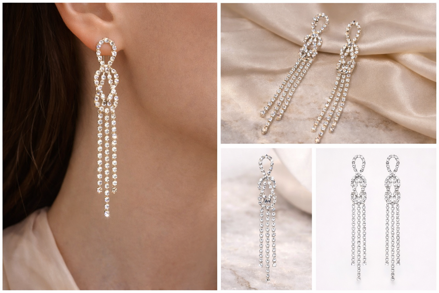 The Radiant Cascade Drop Earrings